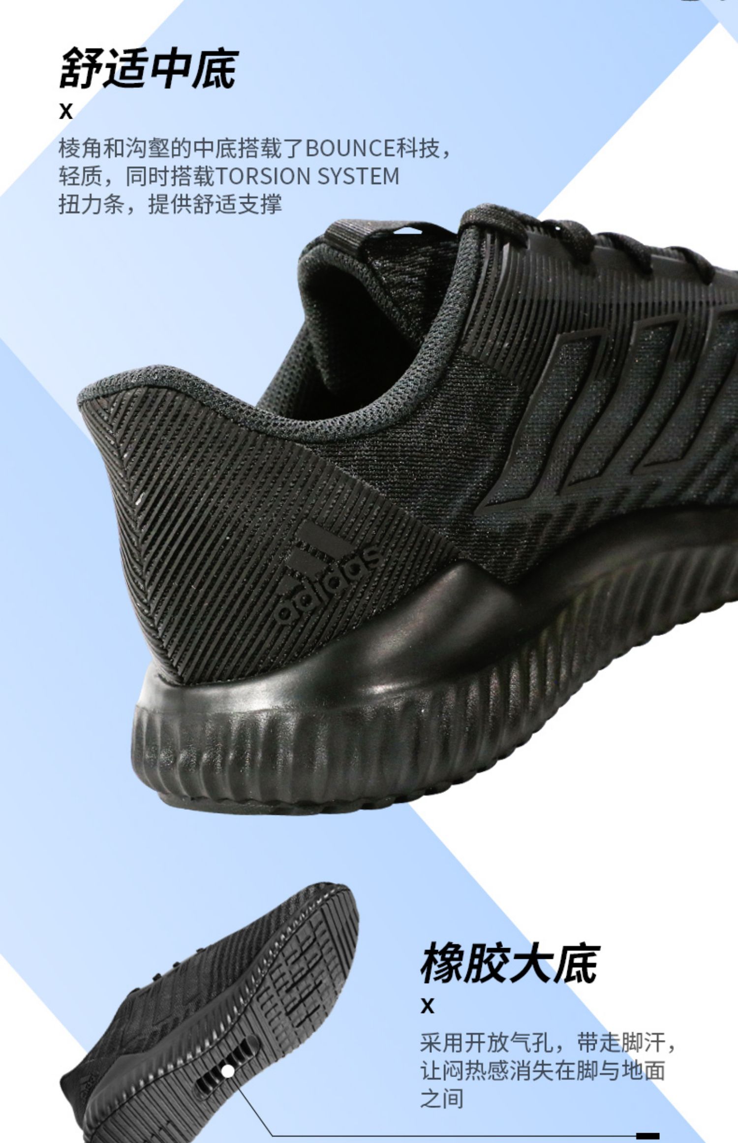 Giày thể thao nam Adidas breeze 2019 mùa hè giày thể thao climacool lưới giày chạy bình thường B75855 - Giày chạy bộ shop giày sneaker
