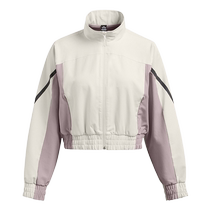 Under Armor UA Womens Training Casual Woven Zipper Outdoor Windproof Sports Jacket 1386479-110