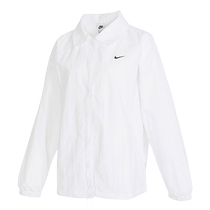 NIKE Nike jacket womens long-sleeved shirt sports casual top loose lapel white shirt FV7561-100