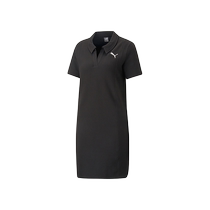 Puma Womens Dress 2023 Summer New Mid-Length Casual POLO Collar Long Skirt 676658-01