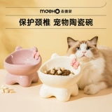 Кошачья чаша Керамическая чаша кошка пищевая чаша питьевая вода кошачья пища консервированная пища защищает шейки матки от переворачивания