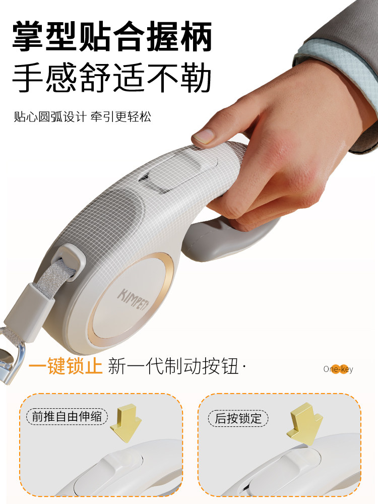 Dog Leash, Automatic Retractable Leash, Anti-Breakaway, for Small and Medium-Sized Dogs, Teddy, Corgi, Cat, Pet Supplies