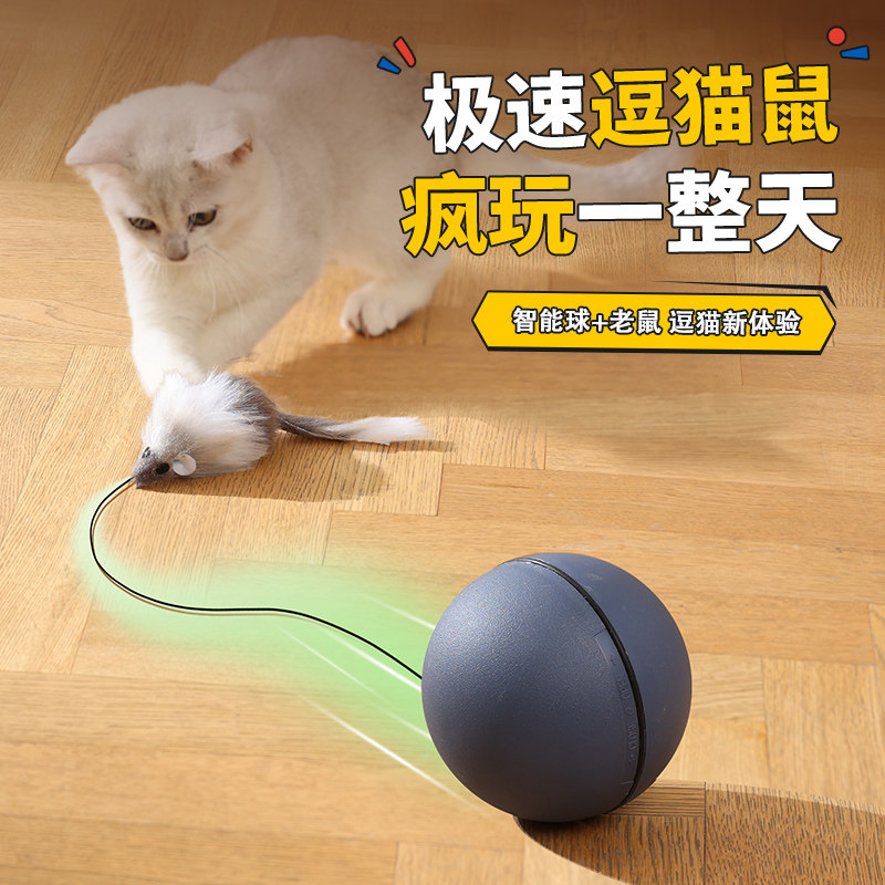 Cat Toys Self-Hi-Consuming Physical Mice Teasing Cat Baseball Cat Sports Electric Automatic Teasing Cat Ball Kitty Supplies-Taobao