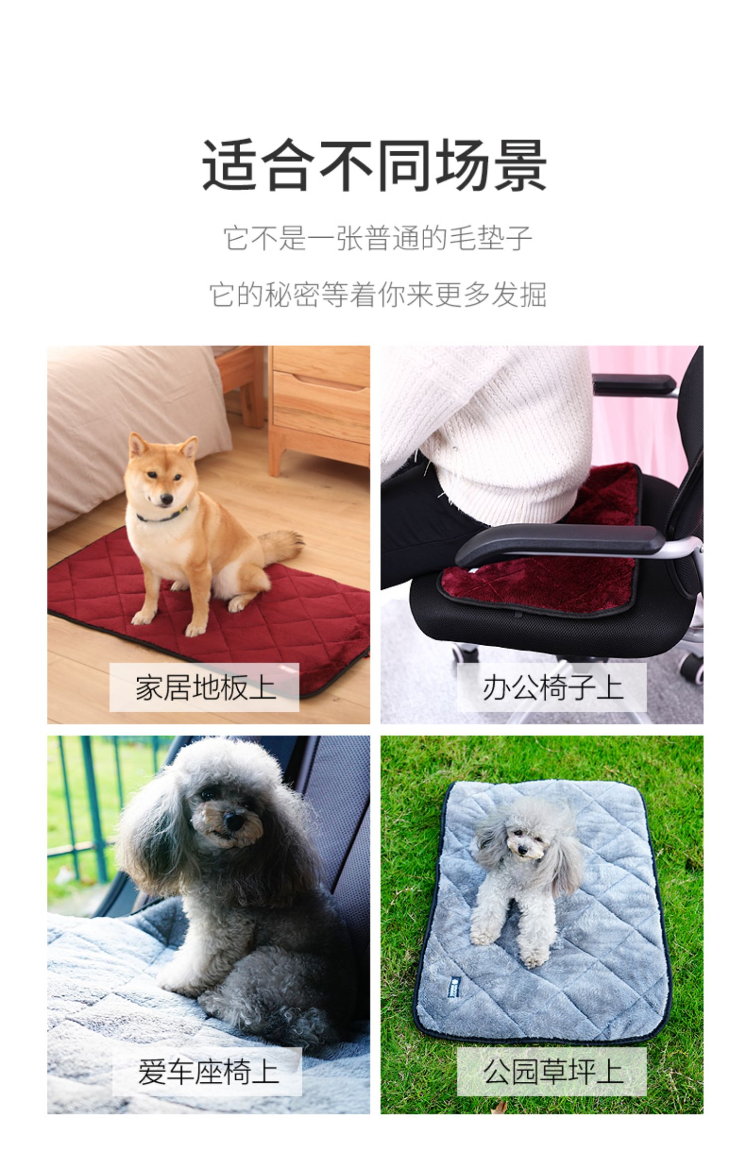 Có thể tháo rời con chó mat cắn thú cưng mat mùa hè kennel bông pad không dính lông ngủ mèo mat chăn - Cat / Dog hàng ngày Neccessities 	bát ăn cho chó to