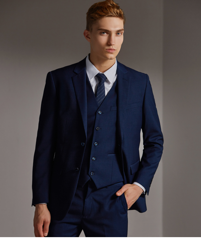 Bộ đồ công sở KEA phù hợp với nam phiên bản Hàn Quốc của bộ đồ chú rể mảnh mai - Suit phù hợp vest nam cá tính