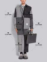 Thom Browne 21 autumn and winter TB lazy boyfriend style stitching frayed down woolen jacket coat