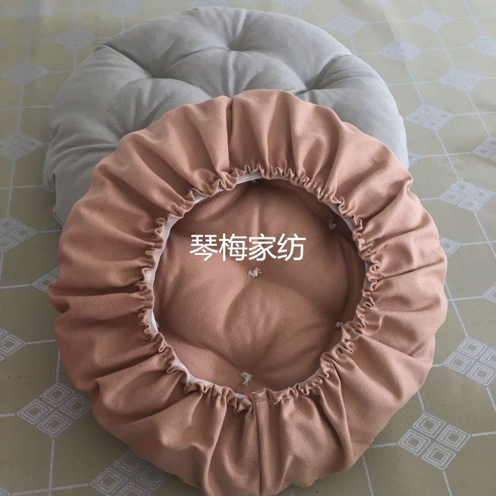 Canvas bao gồm một chất rắn phân futon đệm pad bong bóng nắp đệm pad phân gốc pad tròn tròn - Ghế đệm / đệm Sofa bộ đệm ghế gỗ
