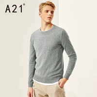 A21 nam mùa đông áo len cashmere thanh niên đáy áo áo len Mỏng nam vòng cổ áo thun áo len sinh viên áo len nam