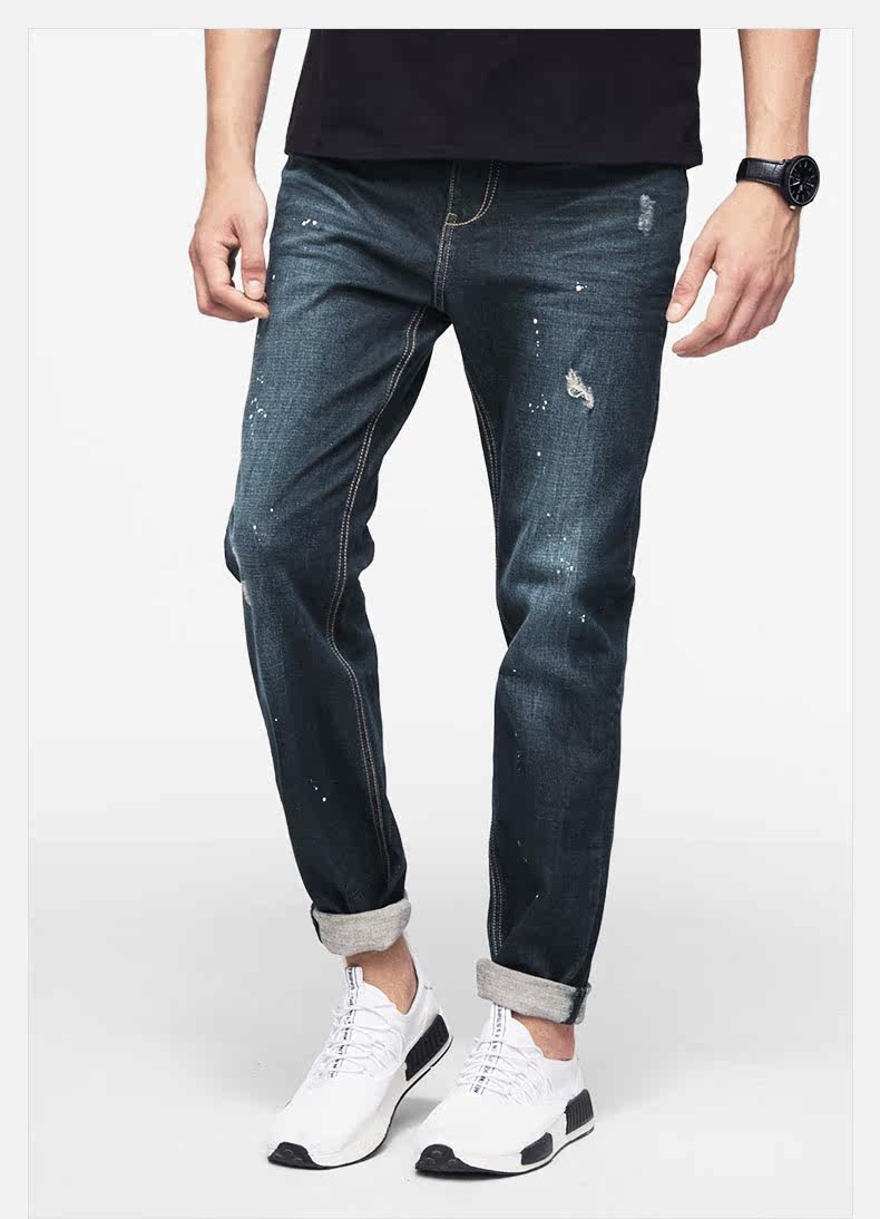 Jeans pour jeunesse droite en vrac en coton pour automne - Ref 1481252 Image 19