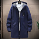Men's windbreaker mid-length 2023 Korean style trendy cloak coat spring and autumn handsome casual jacket men's coat