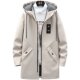 Men's windbreaker mid-length 2023 Korean style trendy cloak coat spring and autumn handsome casual jacket men's coat