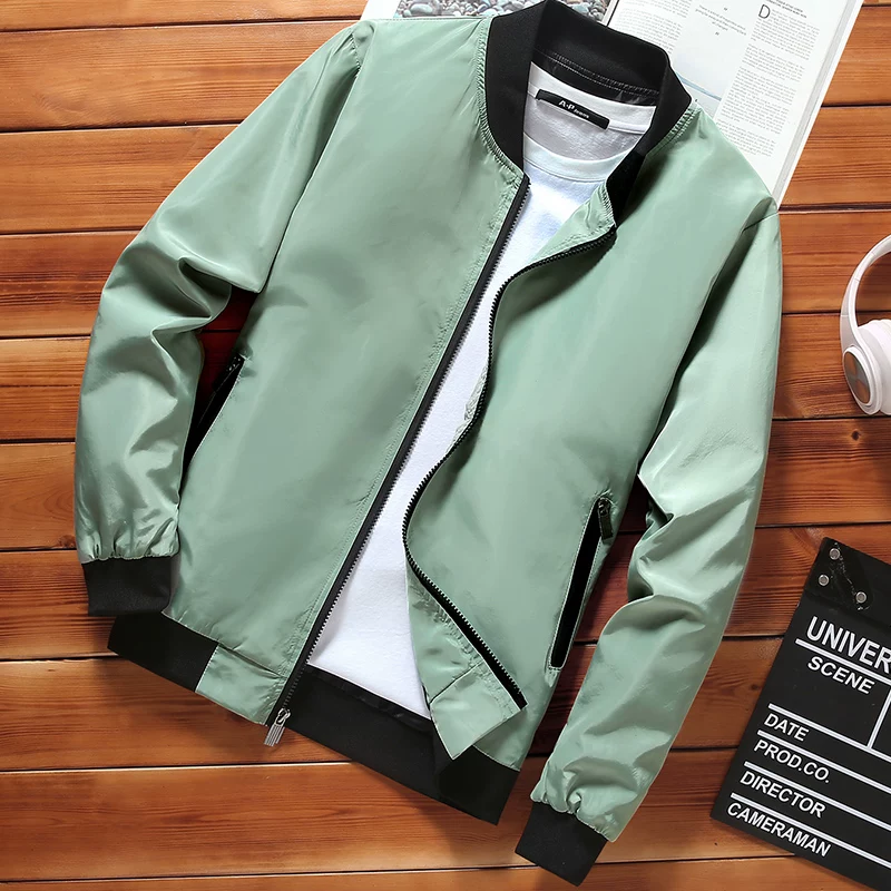 Men's spring jacket for leisure, baseball thin uniform, 2025 years