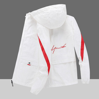 Hooded summer ultra-thin sun protection clothes men's casual jacket