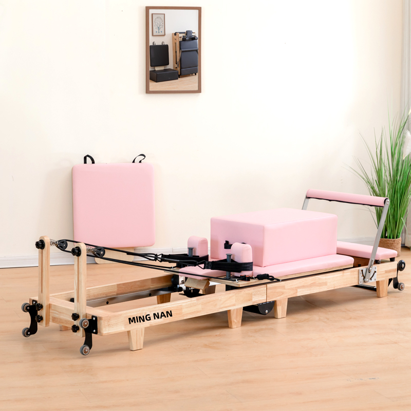 Pilates Foldable Core Bed Solid Wood Yoga Bed Pilates Equipment Reformer Shaping Training Bed
