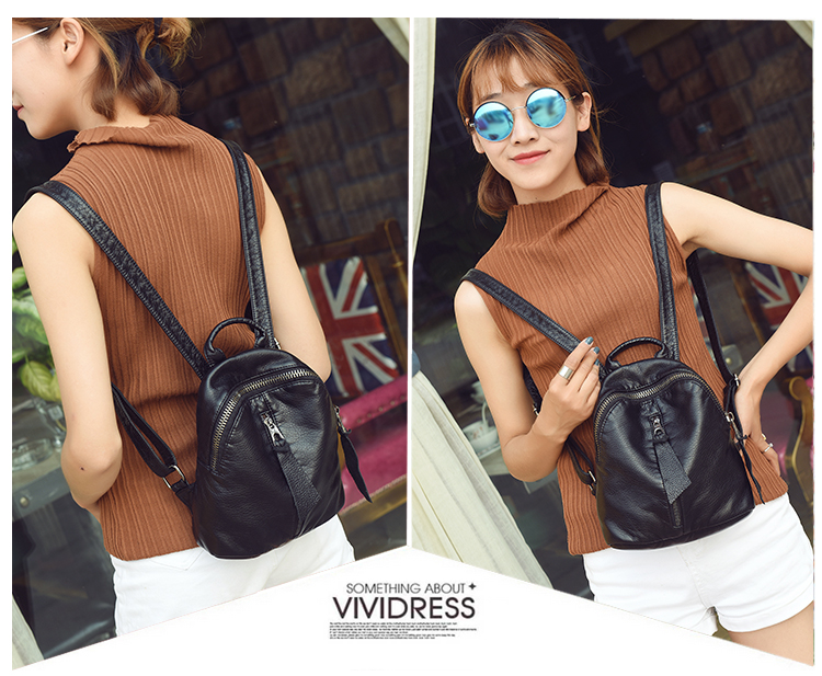 Xuân-Hè 2018 mới ba lô mini nữ phiên bản Hàn Quốc của siêu nhỏ da nhỏ có thể giặt được balo nữ