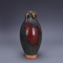 Song Dynasty Jun kiln glaze rose purple kiln four series bottle imitation unearthed old goods ancient porcelain handmade antique antique collection