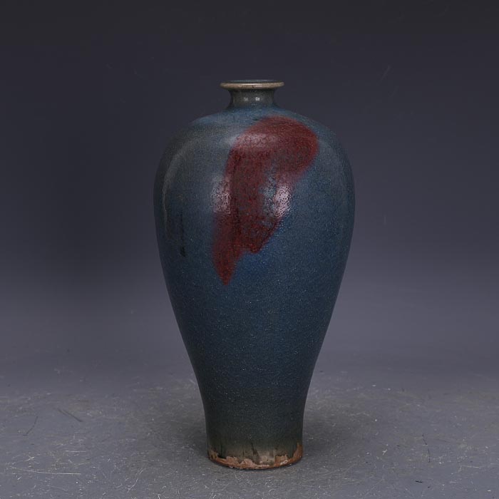 Handmade porcelain of the Song Dynasty A little red kiln changed plum bottle to pick up old bottom old goods old goods ancient porcelain ware ancient and antique collection