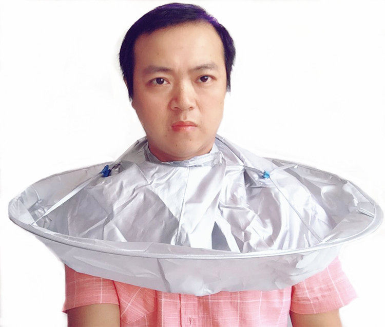 Hair shop special waterproof tank canopy foldable storage household hair cape Hair cut hair dye clothing Children