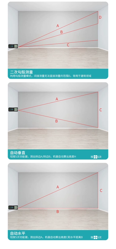 Máy đo xa laser MileSEEY/Maitest D2 thiết kế hai cấp USB pin lithium sạc trực tiếp dụng cụ đo có độ chính xác cao