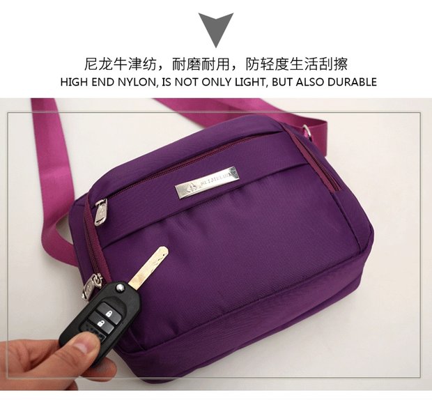 Phiên bản tiếng Hàn của phụ nữ thể thao bình thường Túi Messenger nữ vải nylon túi xách trung niên mẹ túi đeo vai Messenger túi lv nữ