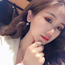 Six - manifesto Necklace female tide net red earring ring star chain double meteor in cold wind jewelry set