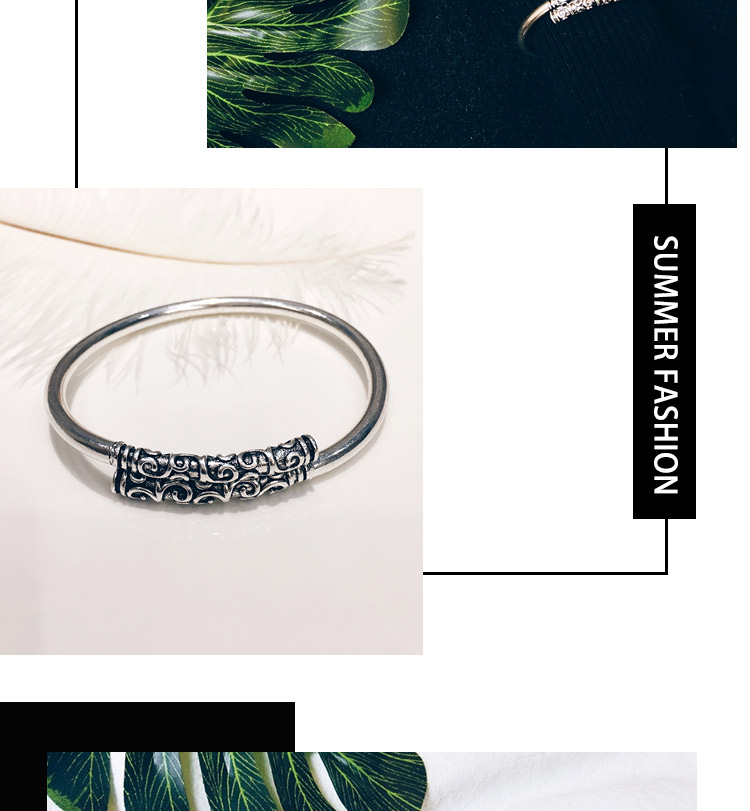 Qitian Dasheng Ngộ Không chặt chẽ chính tả lời nguyền vàng hoop stick bracelet nhẫn set retro nam giới và phụ nữ vài vòng đeo tay bracelet trang sức vòng bạc cho bé