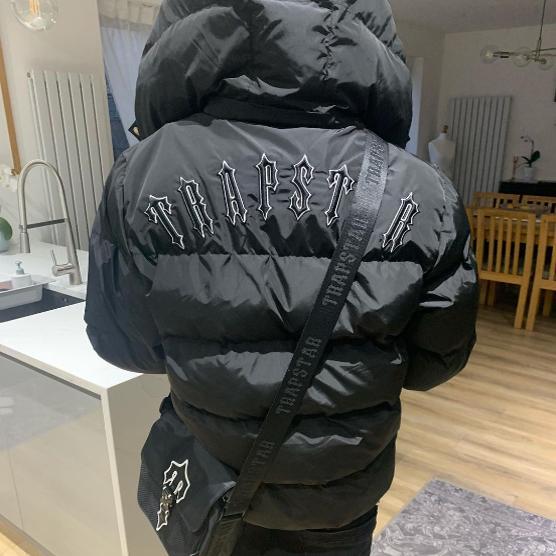 Trapstar Embroidered Letters Logo Winter Thickeneded Hooded Cotton Outwear for Men and Women with Zipper Cardigan Cotton Outwear