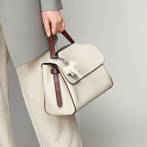 Lady Hong Kong big bag Girl 2022 new handbag Large capacity Superior Sensation Ocean Bull Leather Single Shoulder Bag