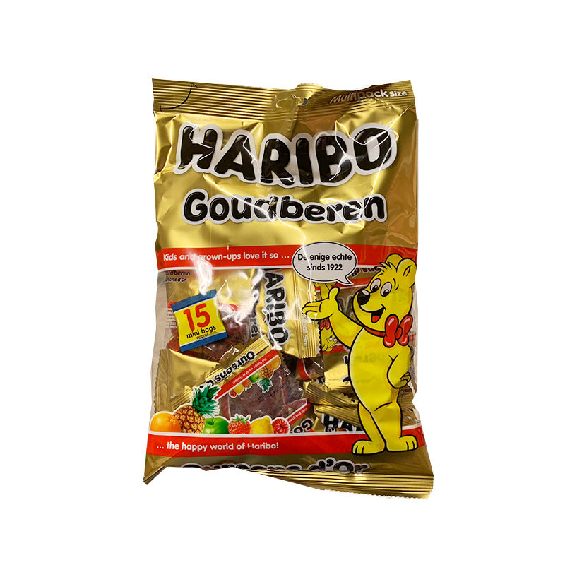 haribo fudge German Haribo bear fudge Casual fruit flavor bagged gummy original 375g