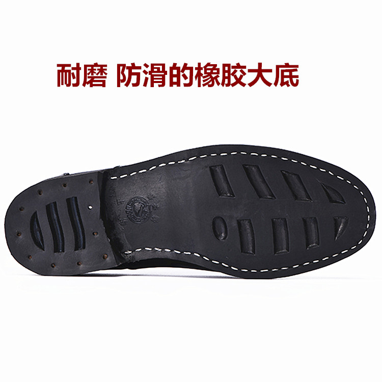 Da ba giày quân đội chung 87 giày sĩ quan trang phục giày nam giày công sở trên dòng giày đơn vị thấp với ba phần - Giày thấp giầy thể thao nam