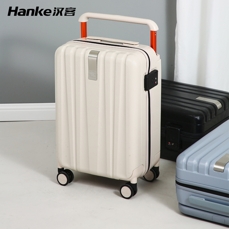 Hanke's new wide trolley suitcase female 20-inch boarding suitcase large-capacity universal wheel student password box male
