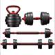 Rubber-Coated Eco-Friendly Dumbbells for Men's Fitness, Home Barbell Strength Training Equipment, Adjustable Kettlebell Set for Women