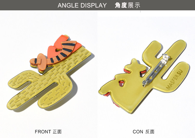 Broche femme MASFERSU en résine - Ref 1173657 Image 9