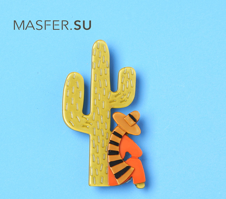 Broche femme MASFERSU en résine - Ref 1173657 Image 7