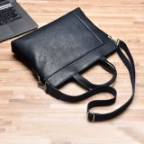 Сумка, вместительный и большой бизнес-ноутбук на одно плечо, из натуральной кожи, бизнес-версия