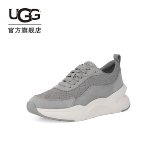 UGG2022新款女士单鞋平底徽标缝线运动鞋