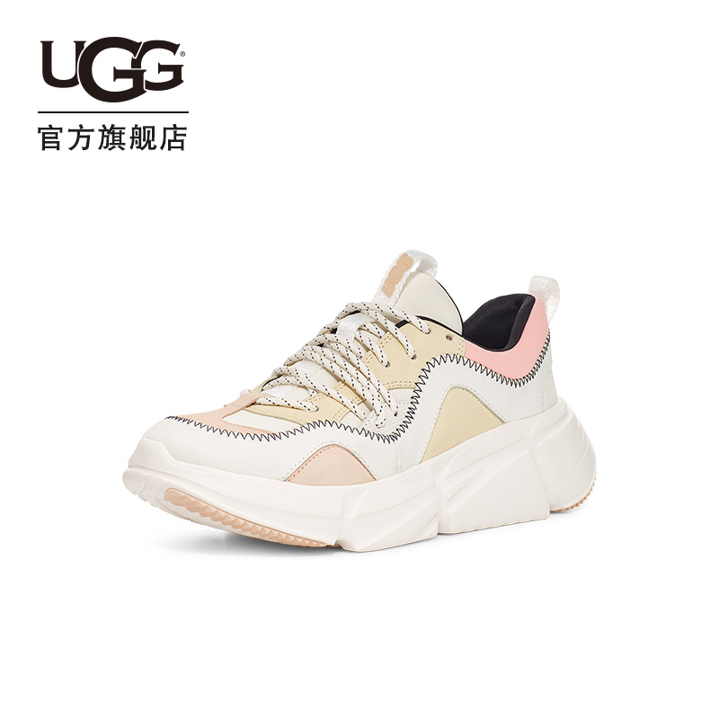 UGG2022春季新款女士单鞋系带款撞色休闲运动鞋慢跑鞋 1125021