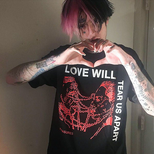 Lil Peep Hip-Hop Trendy Short-Sleeve T-Shirt for Men, Summer European and American Street Fashion Brand, Loose Fit, Large Size, Pure Cotton Half-Sleeve Trendy