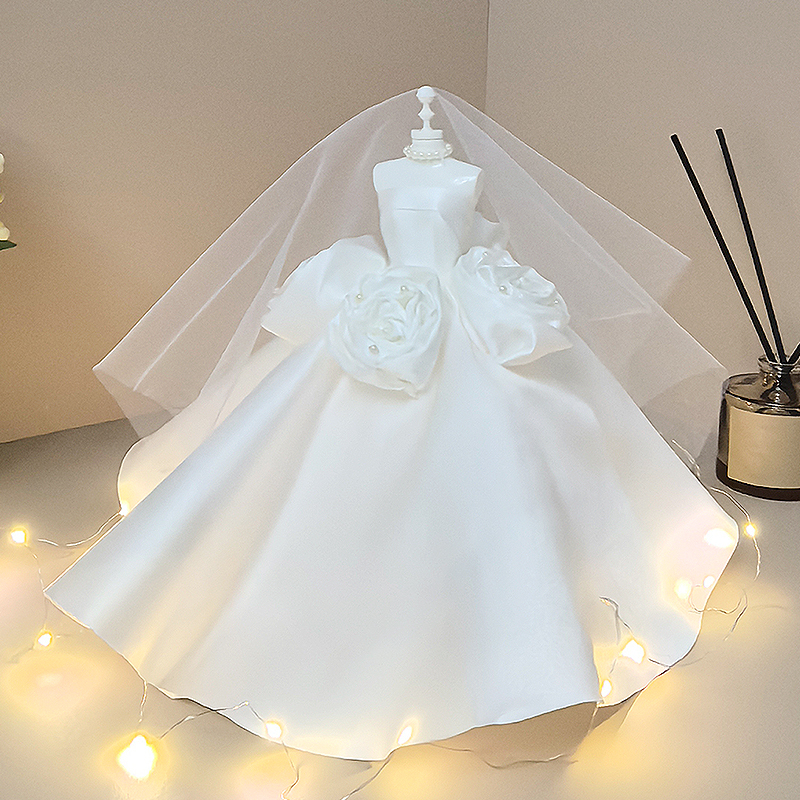 Niche High-End Handmade Wedding Dress Display Props, Wedding Photography Props, Small Wedding Dress Models, Desktop Ornaments