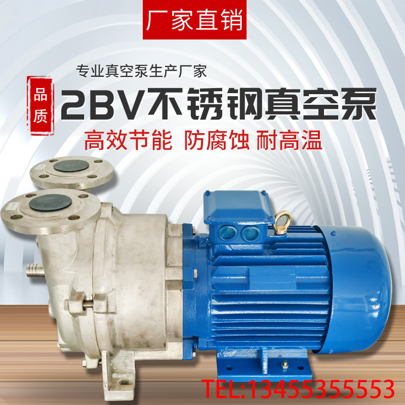 Zibo Boshan 2BV water ring vacuum pump stainless steel corrosion-resistant 304 316L sand casting precision casting motor