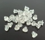 Пластиковые серьги с аксессуарами, беруши, пуля, 100 шт