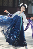 Huashenji Yunshui Ballad original Hanfu womens chest skirt two-piece 6-meter pendulum fairy womens big sleeve shirt Womens Hanfu