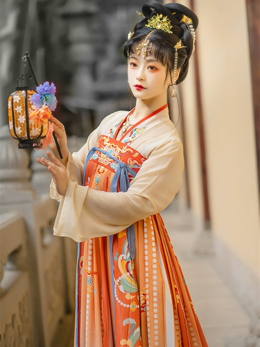 花神记 Шанхайская пластиковая обстановка Hanfu Женская юбка из бюста с большим рубашкой