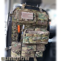 Sun Snow Multipurpose Outdoor Military Fan Tactical Car Seat Expansion Board MOLLE Containing Hanging Board Hanging Bag