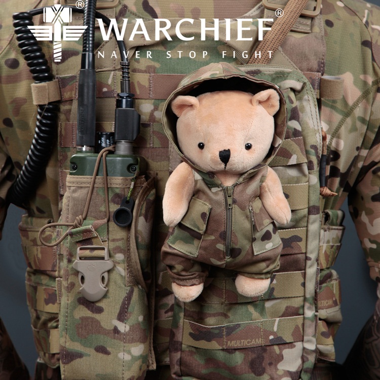 Boyfriend Birthday Gift MC Camouflak Tactical Bear Arms Fan Tactical Plush Paparazzi Lovers Pendants