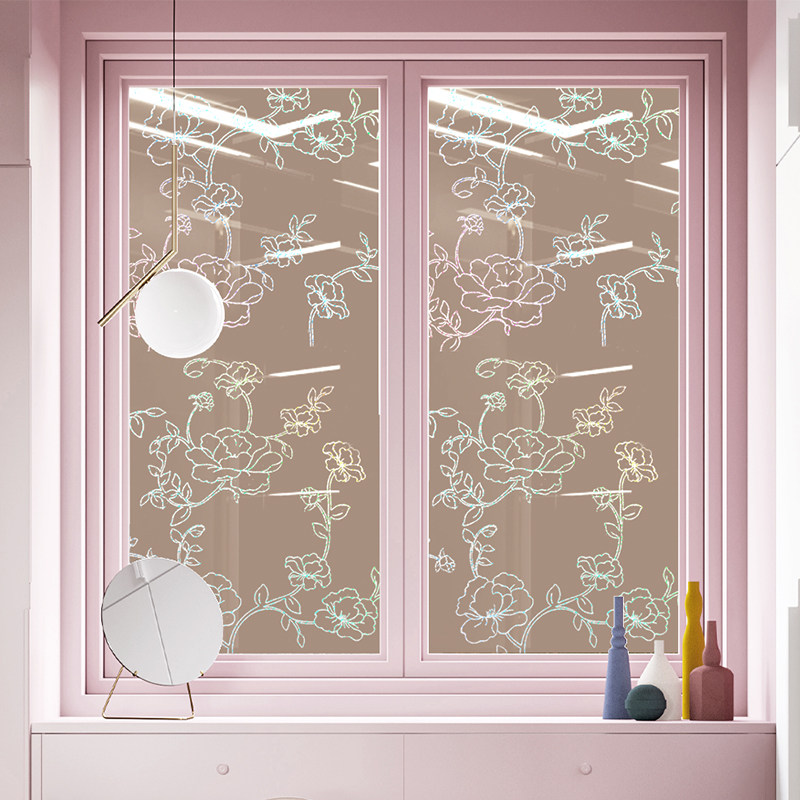 Self-adhesive shading glass stickers Self-adhesive wallpaper Thickened Windows Insulation Sunscreen Cling Film Opaque decorative paper