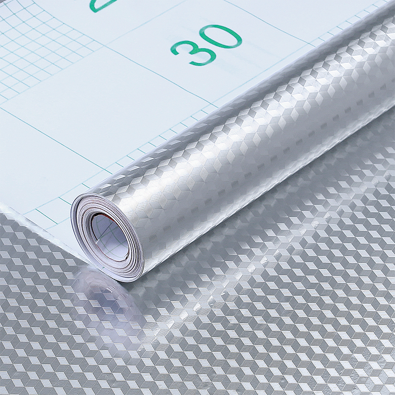 Half price snapped up kitchen anti-oil sticker self-adhesive waterproof wall sticker hearth high temperature resistant aluminium foil tin paper thickened wallpaper