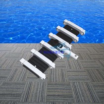 Swimming pool equipment 19 inch black and white weighted dirt suction head cleaning manual dirt suction accessories single luxury pool plate