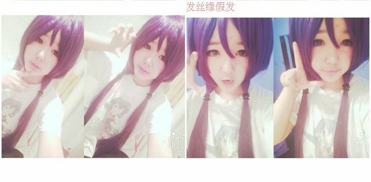 Điểm 100cm1 m màu trắng tinh khiết đen dài tóc thẳng Nữ cosplay anime phổ biến tóc giả Coser tóc giả trang phục cosplay