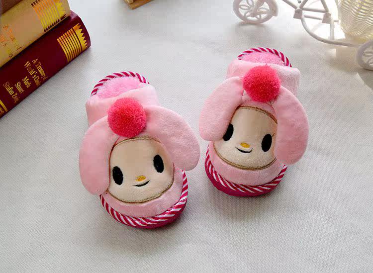 Pantoufles enfants en suède - semelle caoutchouc antidérapant - Ref 1018163 Image 7